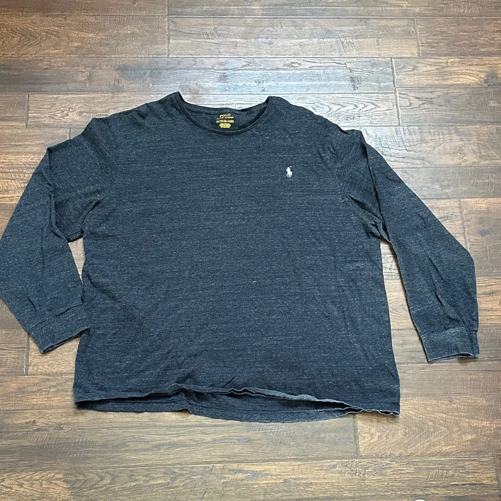 Polo by Ralph Lauren Dark Navy Long Sleeve Crew Tee 100% cotton XXL